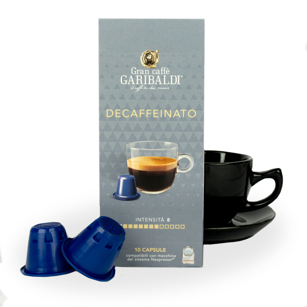 Gran Caffe Garibaldi - NESPRESSO® Compatible - Decaffeinato - 10/40/60