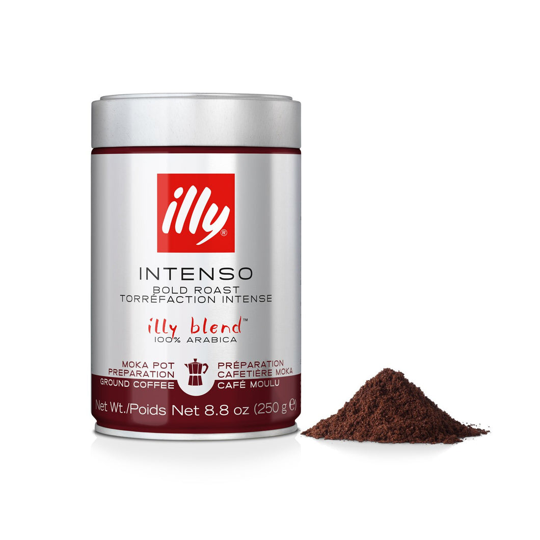 illy® Espresso Moka Grind - Intenso - Dark Roast - 250 Gms Tin