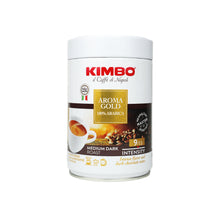 Load image into Gallery viewer, Kimbo - Espresso Grind - Aroma Gold - 250 Gms Tin
