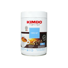 Load image into Gallery viewer, Kimbo - Espresso Grind - Decaffeinato - 250 Gms Tin
