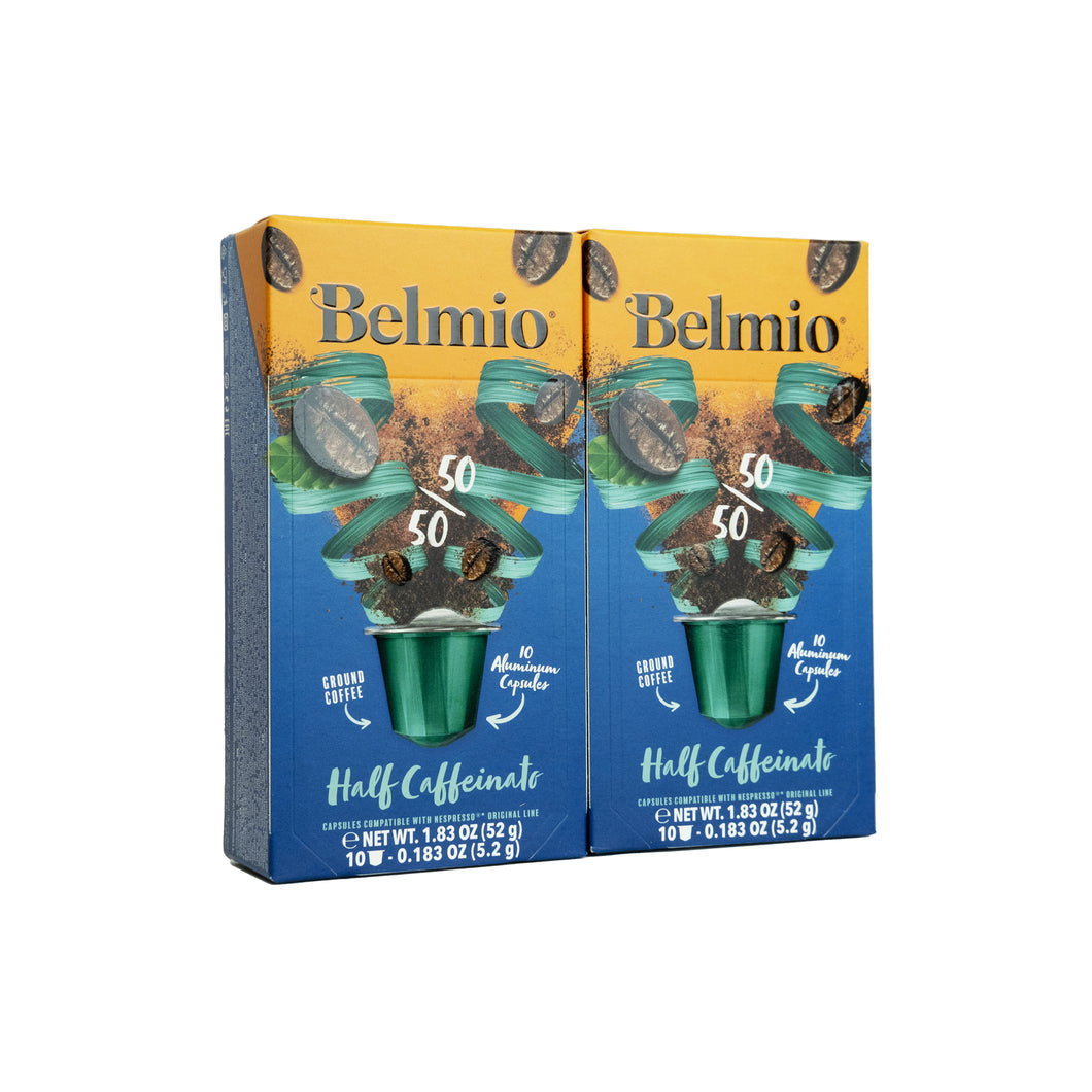 Belmio NESPRESSO® Compatible Capsules - Half Caffeinato - 10/20/40/80