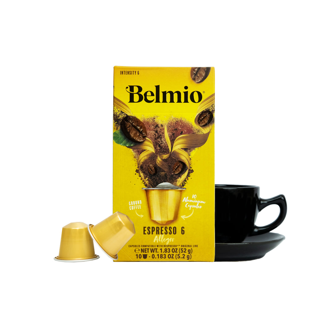 Belmio NESPRESSO® Compatible Capsules - Allegro - 10/20/40/80