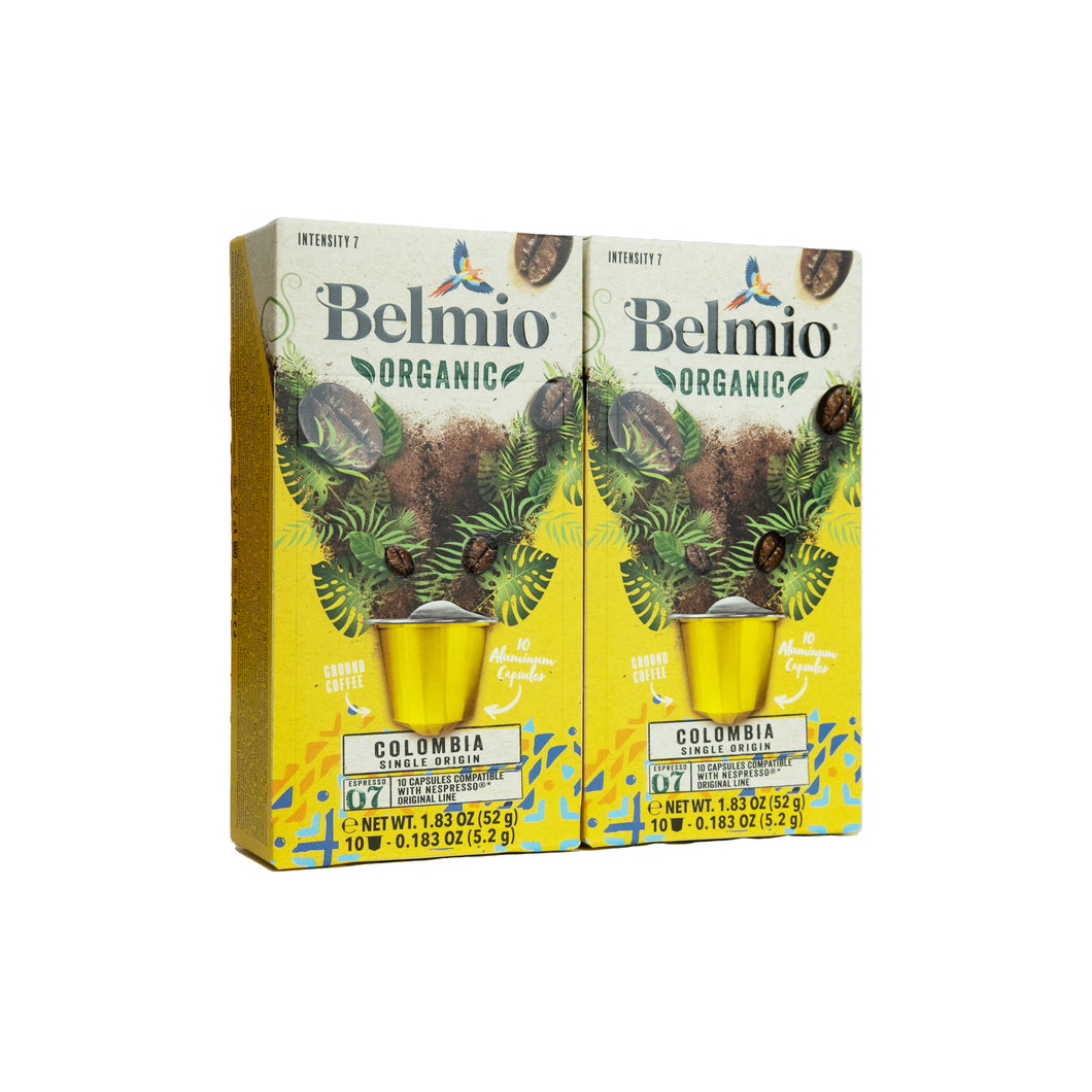 Belmio Organic NESPRESSO® Compatible Capsules - Colombia - 10/20/40/80