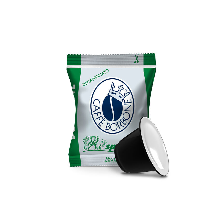 Caffè Borbone - NESPRESSO® Compatible - Dek - Green Blend - Decaffeinated - 50 Capsules