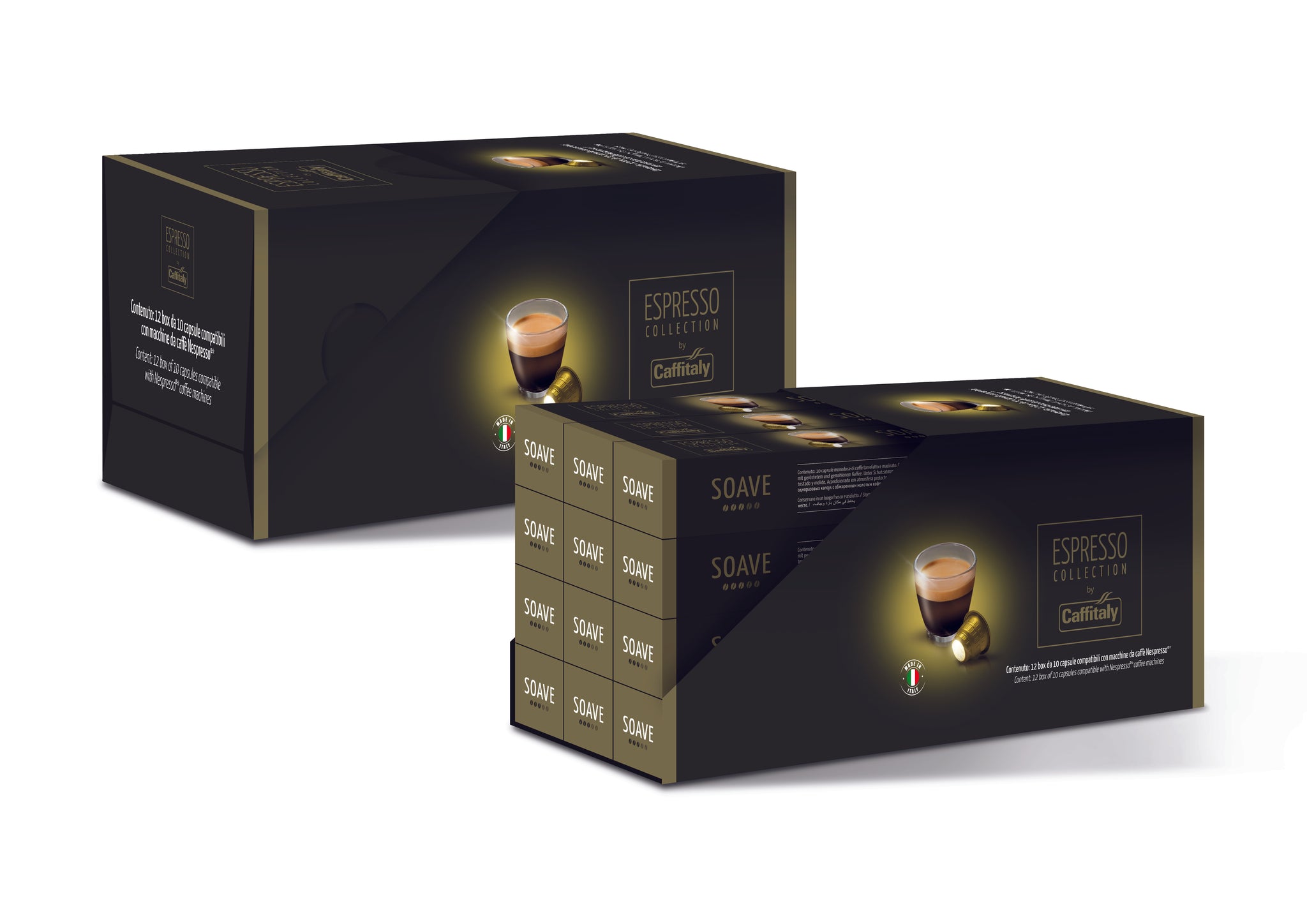 Caffitaly NESPRESSO® Compatible SOAVE Blend - 10/40/120