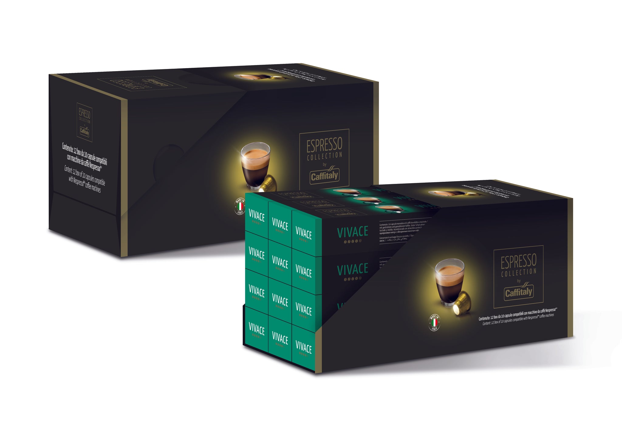 Caffitaly NESPRESSO® Compatible VIVACE Blend - 10/40/120