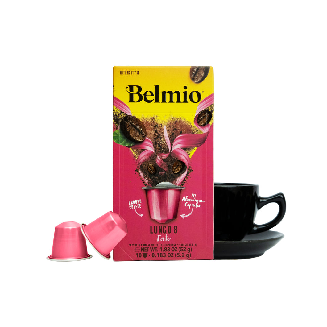Belmio NESPRESSO® Compatible Capsules - Lungo Forte - 10/20/40/80